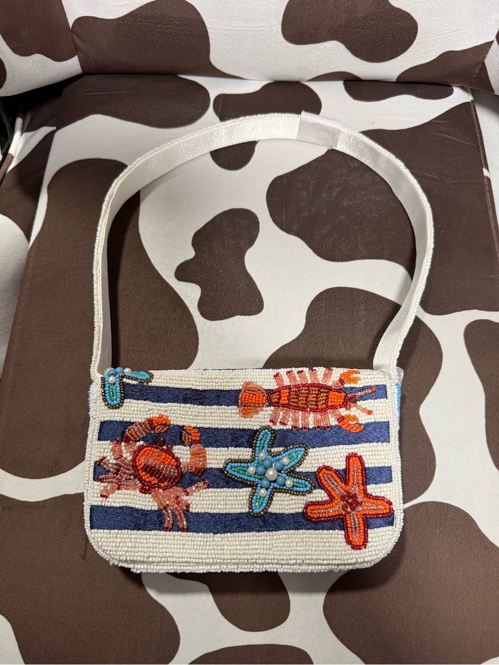 Beaded sea creature bag